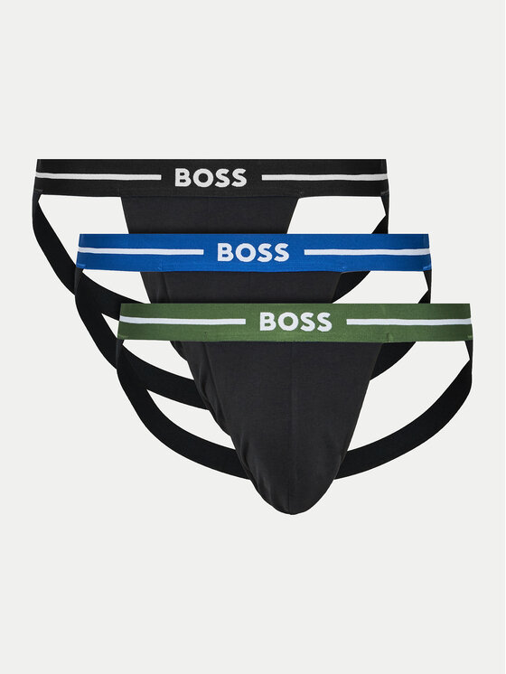 Boss 3 pāru Jock Strap īso slip apakšbikšu komplekts Jockstrap 3P Bold 50514965 Daudzkrāsains