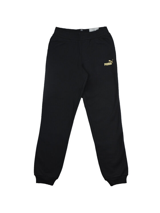 Spodnie dresowe, rozmiar 140, Czarne, Puma Essential Sweatpants FL G