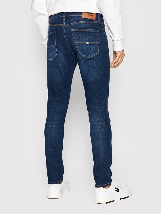 Tommy Jeans Jeansy Austin DM0DM09552 Niebieski Slim Tapered Fit Modivo.pl