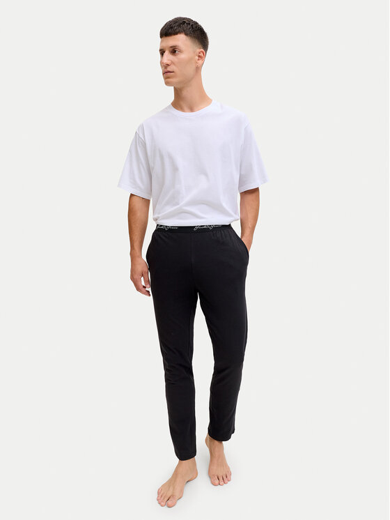 Jack & Jones Jack & Jones Pyžamové kalhoty Clyde 12291501 Černá Regular Fit