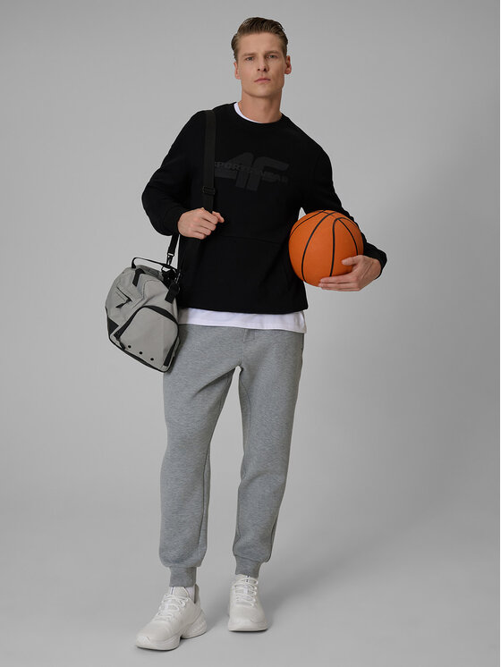 4F 4F Bluza SPORTS CLUB Czarny Regular Fit