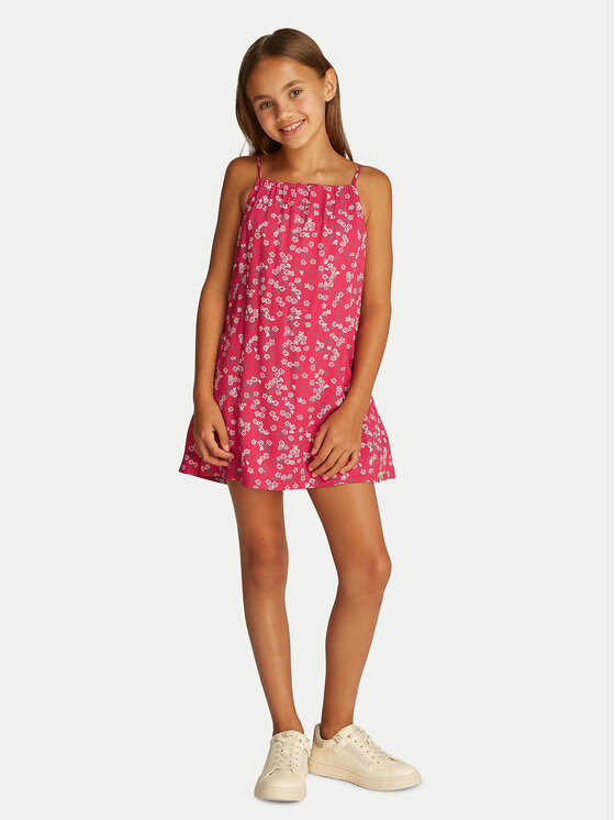 Calvin Klein Jeans Calvin Klein Jeans Sommerkleid IG0IG02901 Rosa Regular Fit