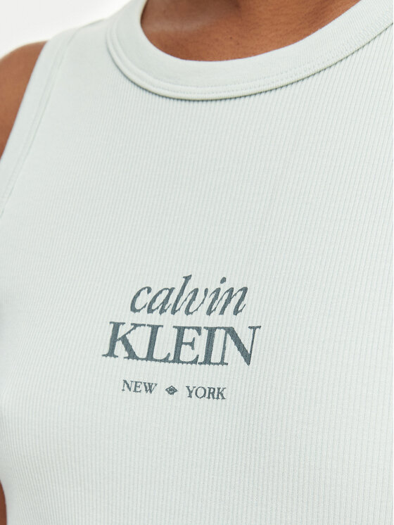 Calvin Klein Jeans Calvin Klein Jeans Felső LV047F239G Világoszöld Slim Fit