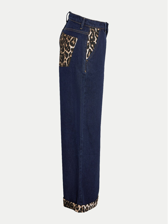 Noisy May Noisy May Jeansy 27033508 Granatowy Wide Leg