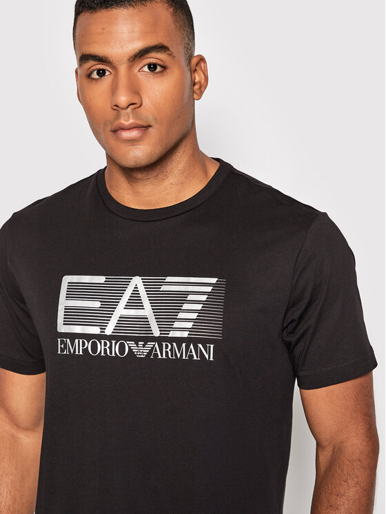 EA7 Emporio Armani EA7 Emporio Armani T-Shirt 6LPT81 PJM9Z 0200 Czarny Regular Fit