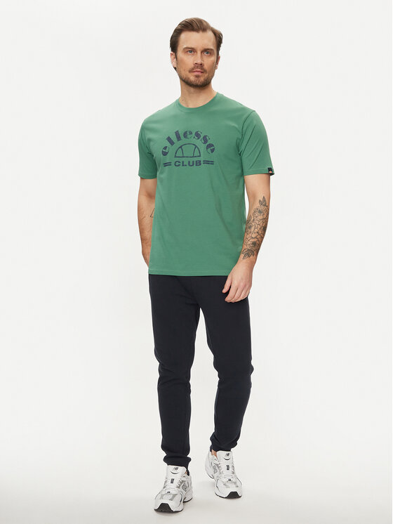 Ellesse Ellesse Marškinėliai Club SHV20259 Žalia Regular Fit