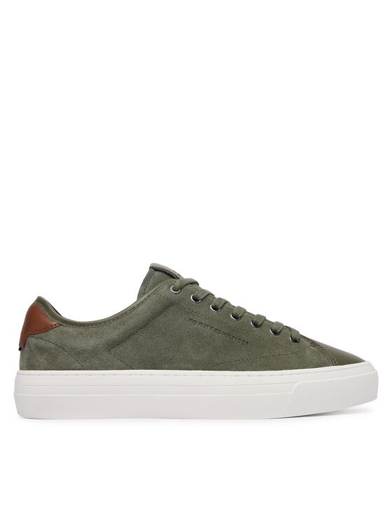 Tommy Hilfiger Sneakers Dress Casual Mix FM0FM05993 Kaki