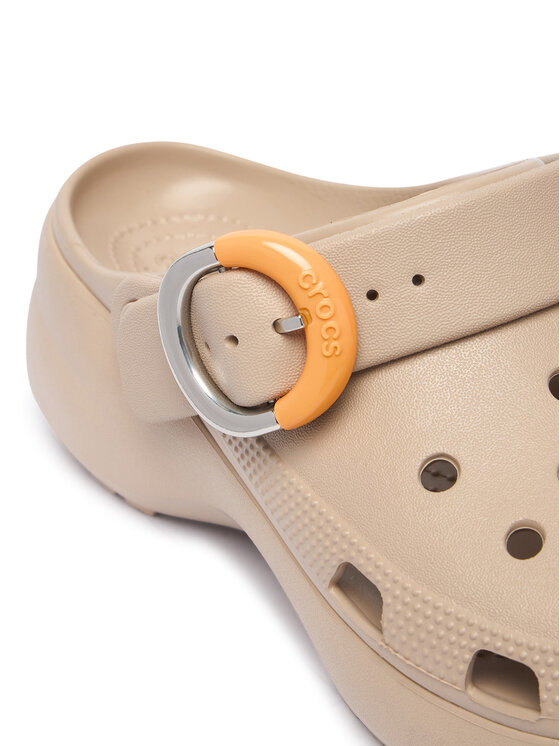 Crocs Crocs Šlepetės Classic Platform Buckle Clog 213230 Smėlio