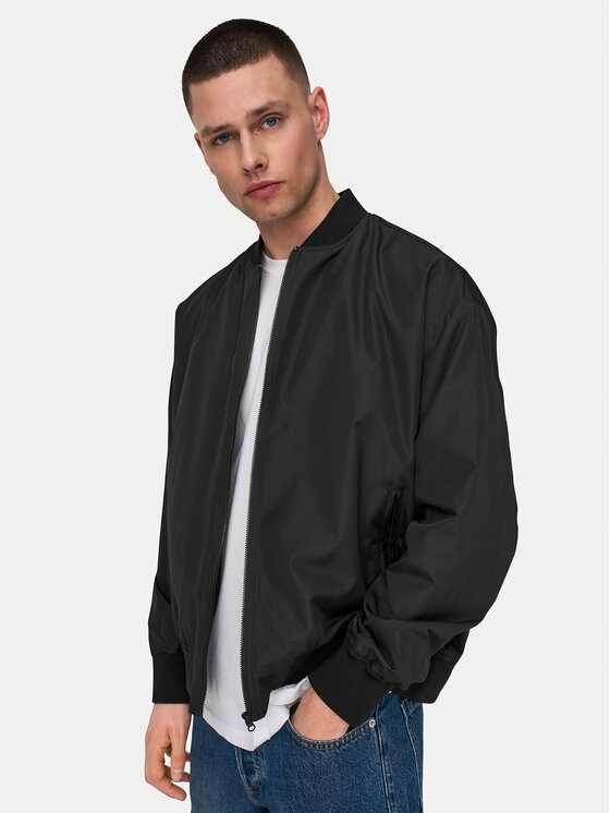 Only & Sons Only & Sons Bomber striukė Gavin 22030757 Juoda Regular Fit
