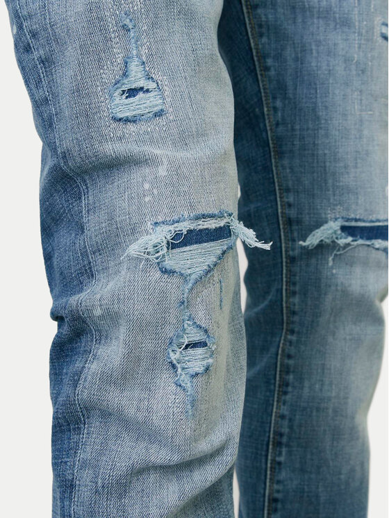 Jack & Jones Jack & Jones Džínsy Glenn 12253296 Modrá Slim Fit