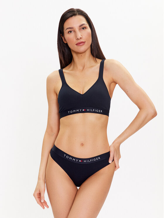 Tommy Hilfiger Tommy Hilfiger Stringi UW0UW04146 Granatowy