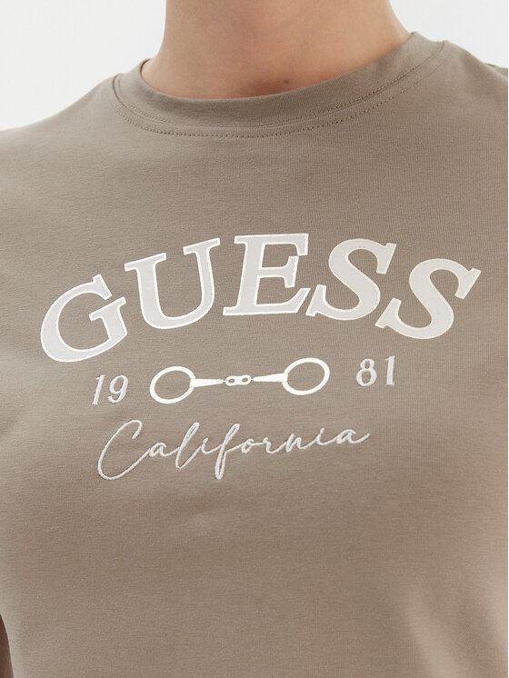 Guess Guess Póló V6RI02 J1314 Bézs Regular Fit