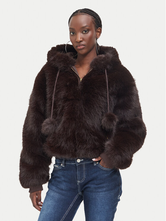 Juicy Couture Juicy Couture Шуба JCXIJ126509 Темно-коричневий Regular Fit
