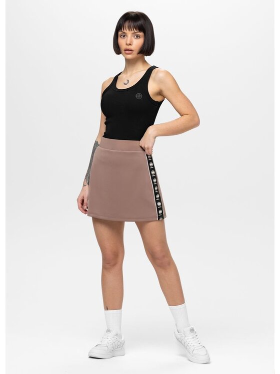 PITBULL PITBULL Spódnica mini VERONA Brązowy Regular Fit