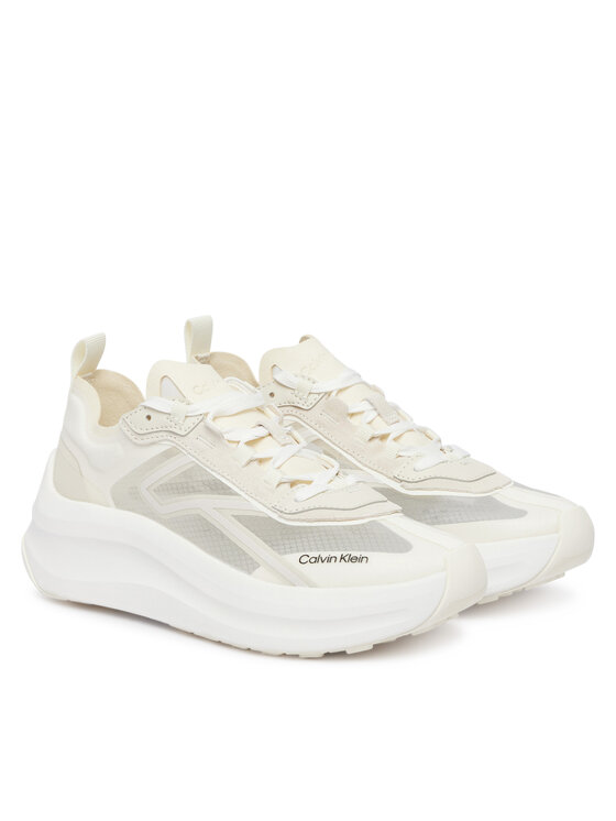 Calvin Klein Calvin Klein Sneakersy Chunky Run Ckstripe Lup Rip HW0HW03005 05Z Écru