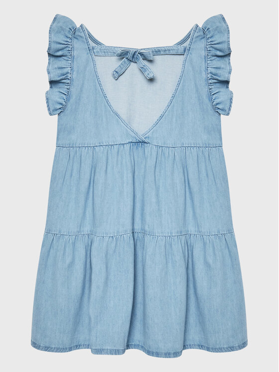 United Colors Of Benetton United Colors Of Benetton Igapäevane kleit 4AD6CV018 Sinine Regular Fit