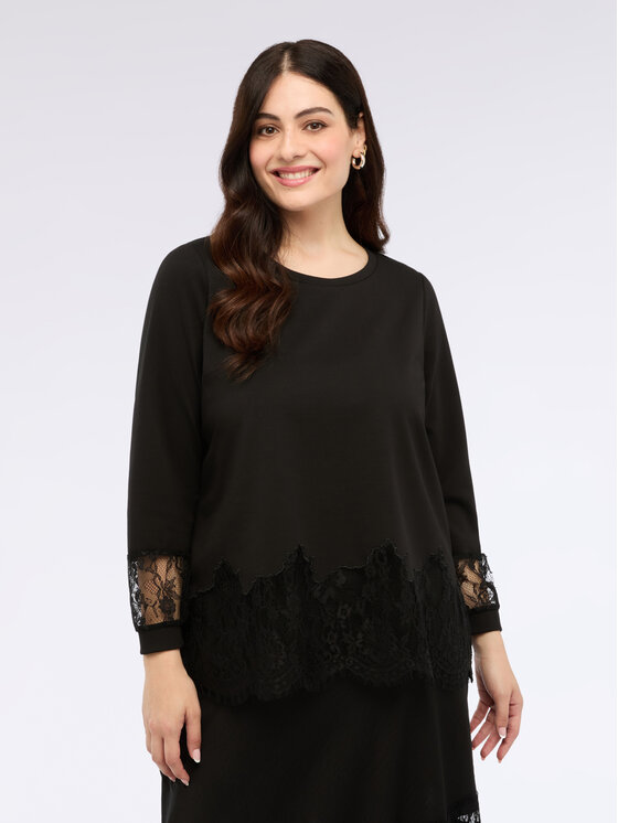Fiorella Rubino Fiorella Rubino Felpa G844L008637N033 Nero A-Line Fit