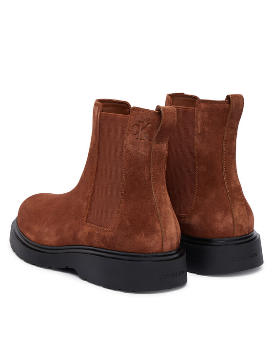 Calvin Klein Calvin Klein Sztyblety Combat Ess Chelsea Boot Su YM0YM01372 Brązowy