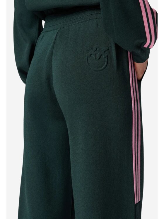 PINKO PINKO Jogger Palmarola pantalone piquet effetto felpa Πράσινο Regular Fit