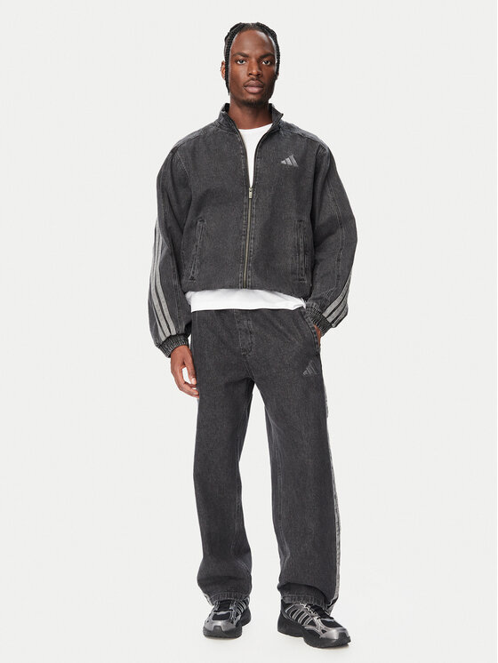 adidas adidas Džínsová bunda Stadium KV8344 Čierna Loose Fit