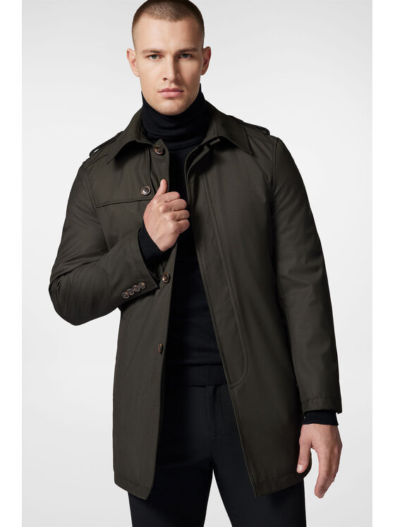 Próchnik Próchnik Płaszcz przejściowy PM1 PC131223000003 Zielony Regular Fit