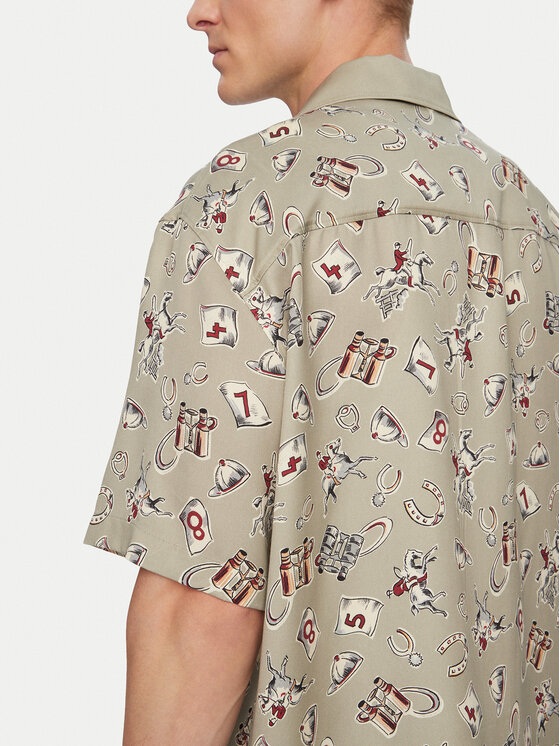 HUGO HUGO Koszula Espino 50560632 Zielony jasny Oversize