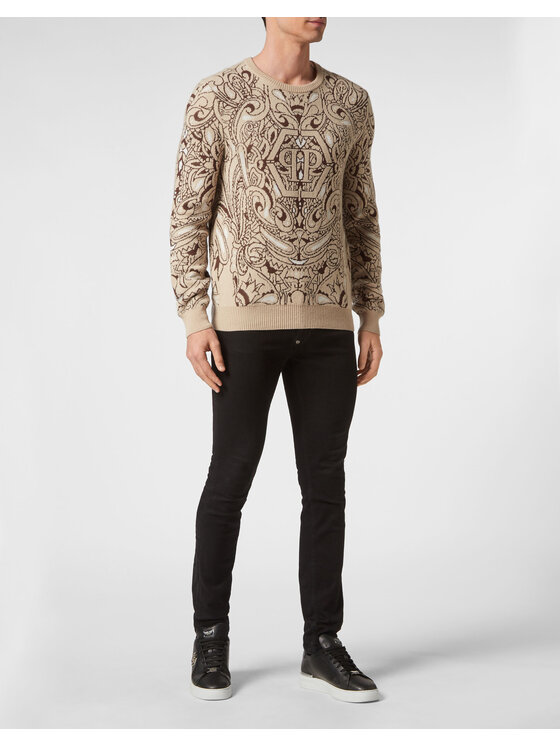 PHILIPP PLEIN PHILIPP PLEIN Longsleeve 6039 Beige Regular Fit