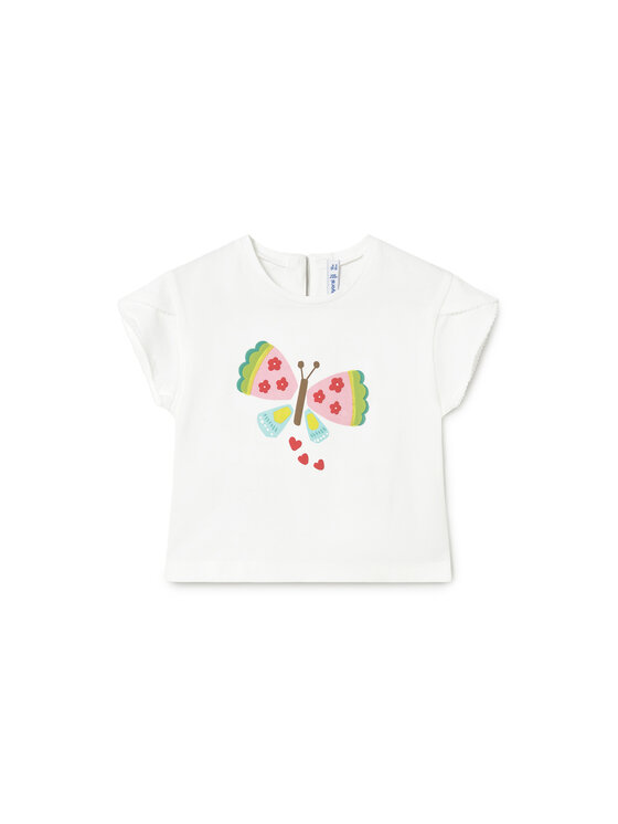 Mayoral Tricou 1087 Alb Regular Fit