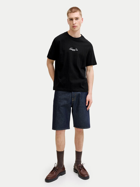 Jack & Jones Jack & Jones T-Shirt Cassis 12295050 Czarny Regular Fit