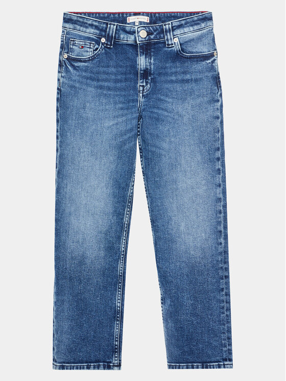 Tommy Hilfiger Tommy Hilfiger Džinsai KG0KG07162 D Mėlyna Straight Fit