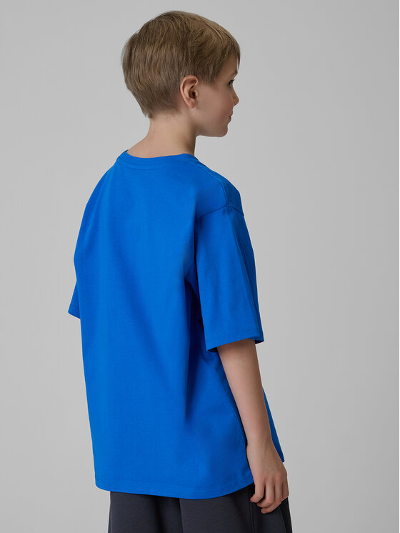 4F 4F T-Shirt PLAY SEASON Niebieski Loose Fit