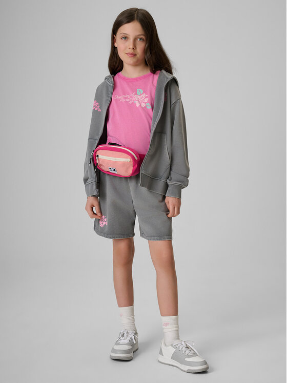 4F 4F Szorty sportowe SUMMER SPLASH Szary Loose Fit