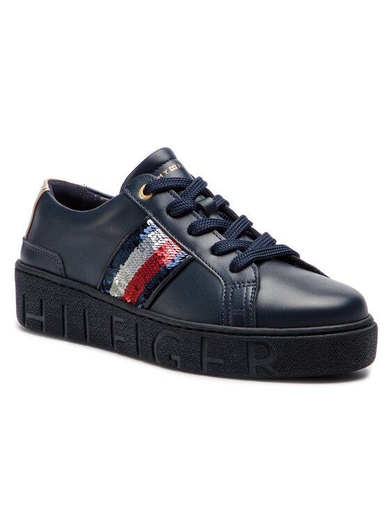 Tommy sequins on sale fashion sneaker