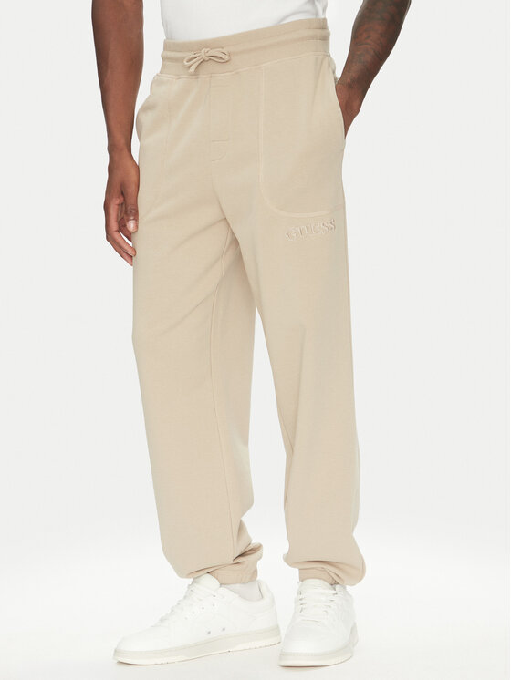 Guess Guess Pantaloni trening U5RB00 KCO31 Bej Regular Fit