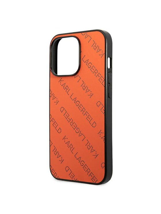KARL LAGERFELD KARL LAGERFELD Etui na telefon iPhone 13 Pro Pomarańczowy