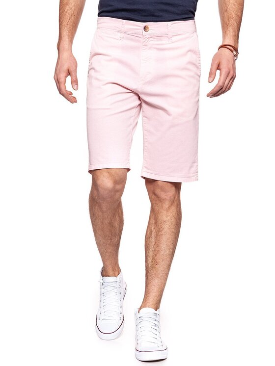 Wrangler Wrangler Pantaloncini di tessuto CHINO SHORT Rosa Regular Fit