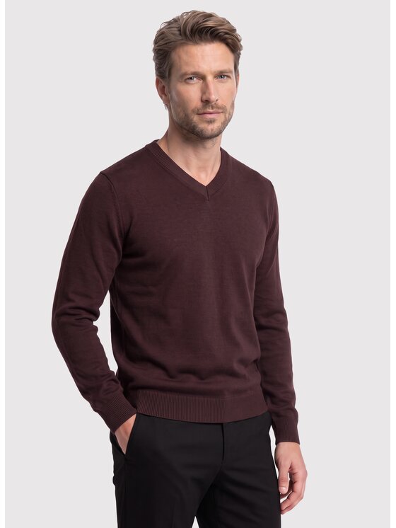 Pako Lorente Pako Lorente Sweter P26WN-2X-010 Brązowy Straight Fit