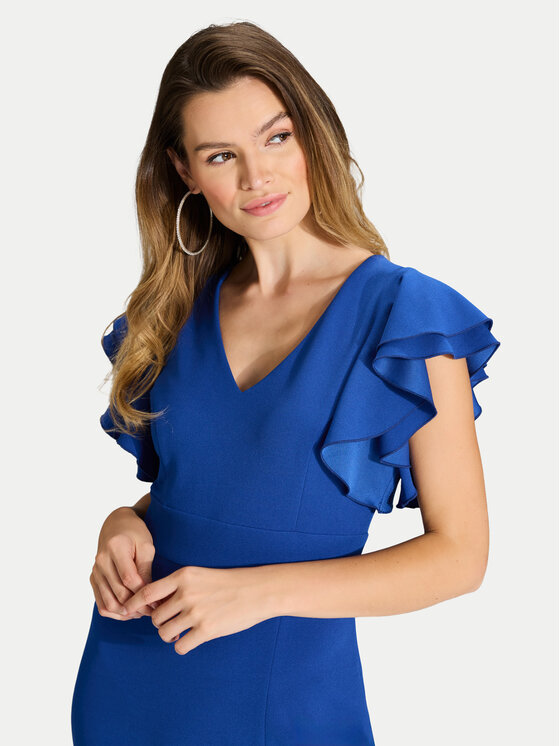 Swing Swing Koktel haljina 5AI18400 Plava Slim Fit
