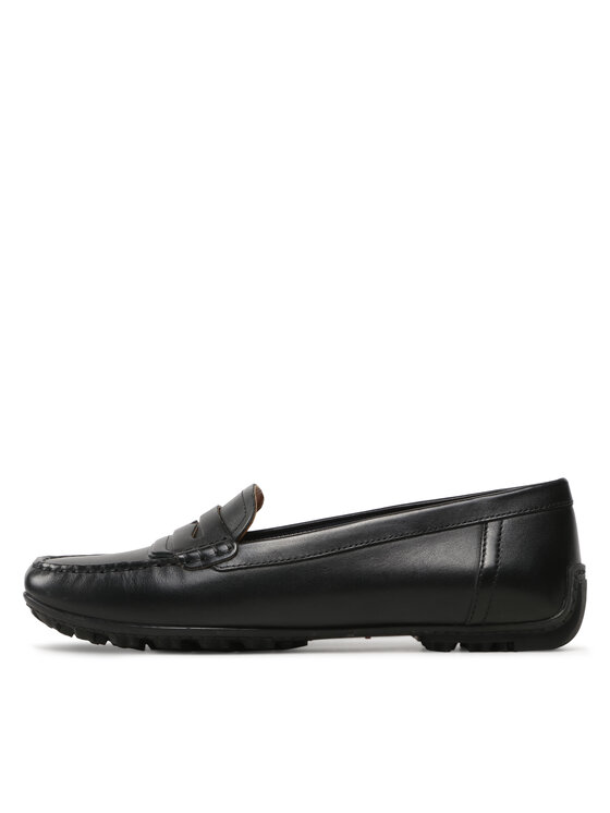 Geox Geox Mocasini D Kosmopolis + Grip D35RCA 00043 C9999 Negru