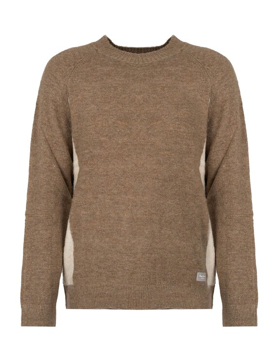 Pepe Jeans Pepe Jeans Sweter PM702273 | Monroi Beżowy Regular Fit