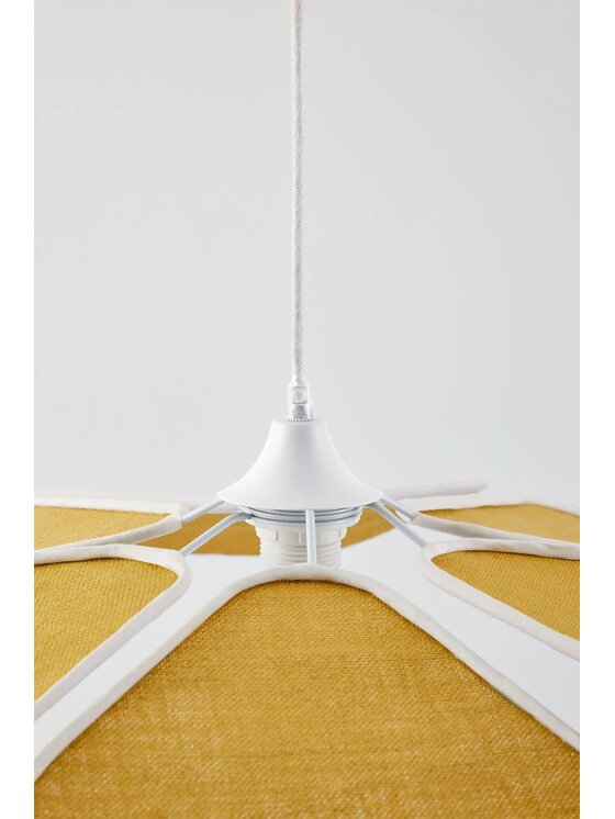 MIAhome MIAhome Lampa wisząca Benavid Ø75 cm Żółty