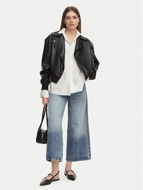 HUGO HUGO Blugi Geredith 1 50556985 Albastru Wide Leg