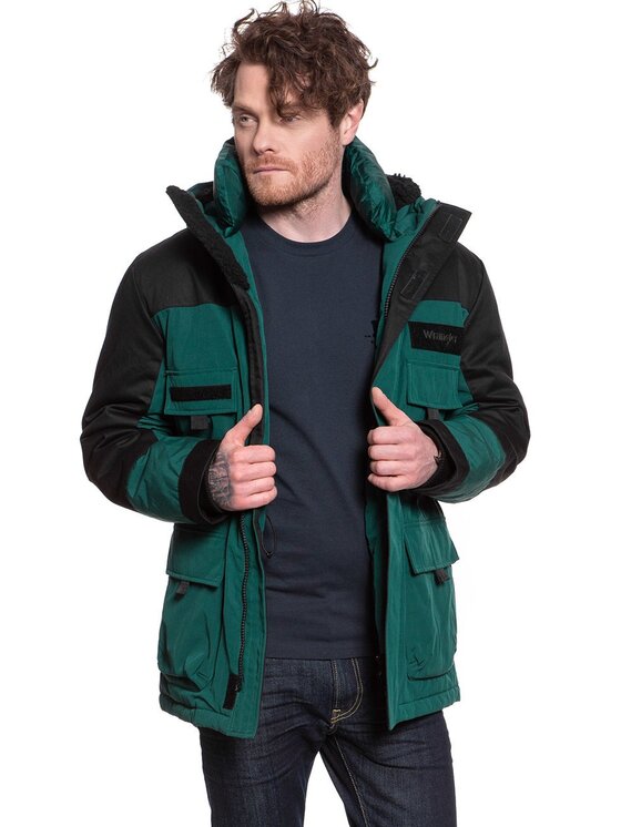 Wrangler Wrangler Giubbotto invernale PARKA PINE Verde Regular Fit