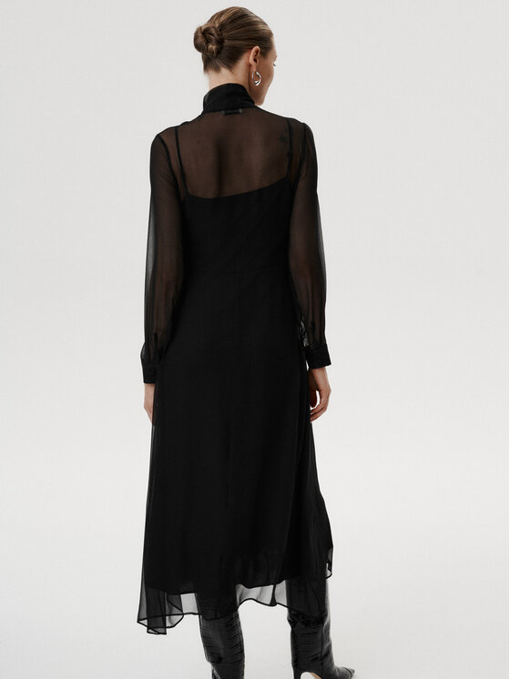 MARI PRETI MARI PRETI Abito da cocktail Nerissima Nero Regular Fit