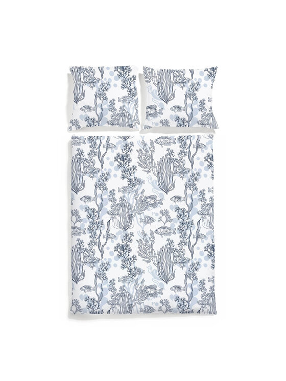 White pocket White pocket Komplet pościeli satynowa Biały