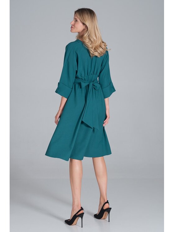 FIGL FIGLFIGL Vestito M843 Verde Regular Fit