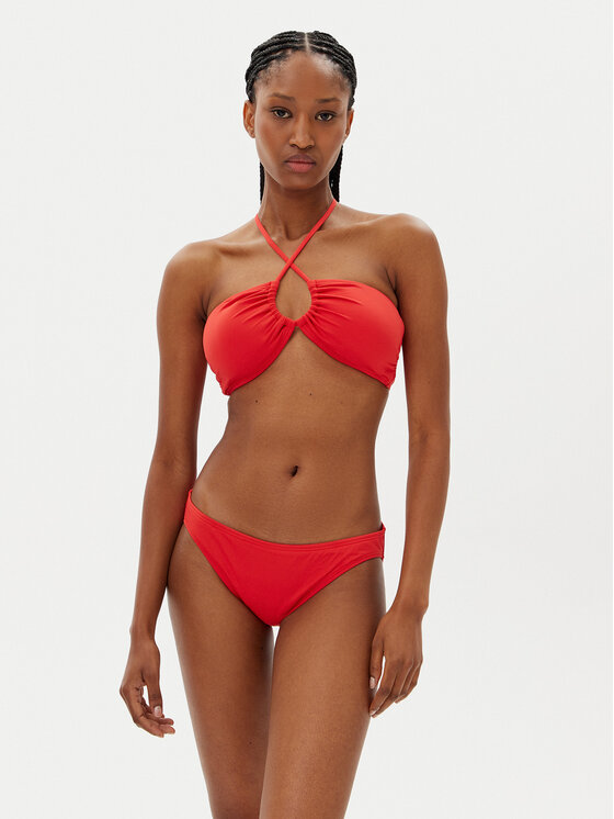 MICHAEL Michael Kors MICHAEL Michael Kors Bikini partea de jos MM8H142 Roșu