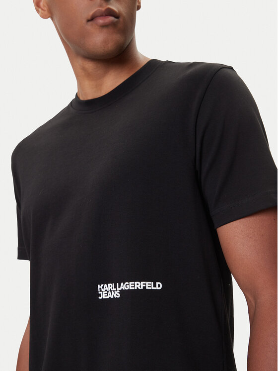 Karl Lagerfeld Jeans Karl Lagerfeld Jeans T-Shirt A4M17027 Černá Regular Fit