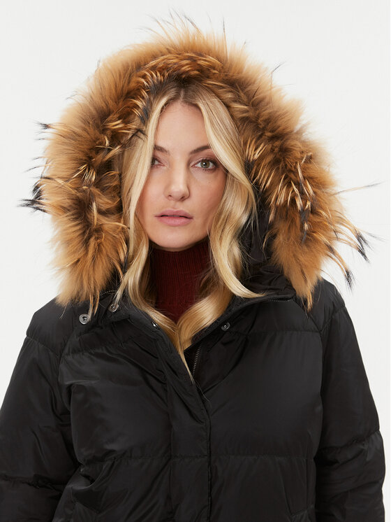 Weekend Max Mara Weekend Max Mara Pūkinė striukė Bembo 2354960633 Juoda Regular Fit