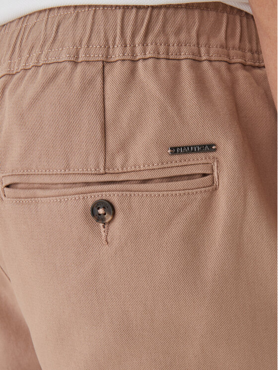 Nautica Nautica Pantalon scurți din material Rava NCC03970 Bej Relaxed Fit